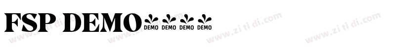 FSP DEMO字体转换